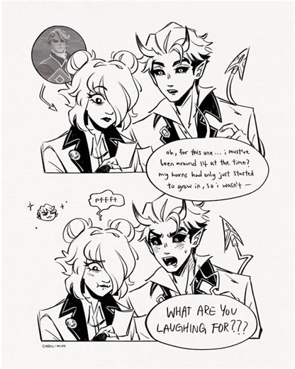 Apollo Before His Horns Grew In #apollo #comicdub #deadlock #graves