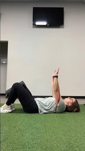 Supine Crunch + Leg Lift