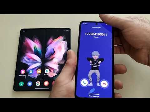 Incoming call Samsung Galaxy Z Fold3 vs Samsung Galaxy Z Flip 3