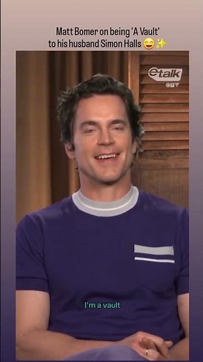 Matt Bomer on Being "a vault" to his husband Simon Halls