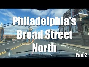 Driving Tour Philadelphia's Broad Street South to North | Wacky Drivers Uncut Part 2 (Narrated)