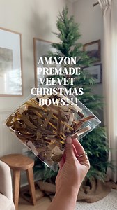 2.8K views · 9 comments | NEW on AMAZON! Pre made velvet bows for the Christmas Tree!!  these bows comes in so many colors and have a tie on the back to attach to the tree!!  Follow & Comment “BOW” for the links!! #velvetribbon #christmas2024 #christmastree #ribbon #christmasbows | Linen Oaks Interiors | Facebook