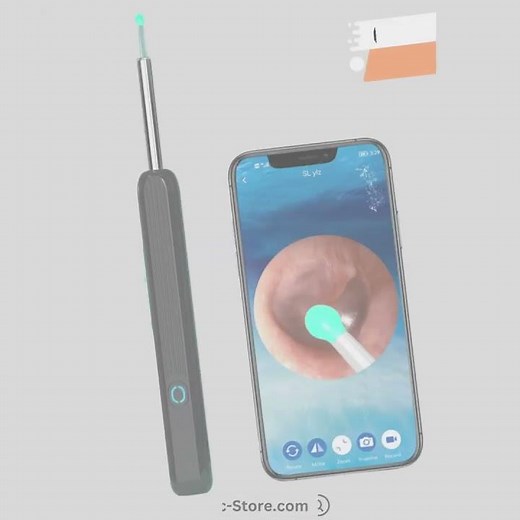 Ear Cleaner Otoscope Ear Wax Removal Tool With Camera LED Light Wireless Ear Endoscope Ear Clean
