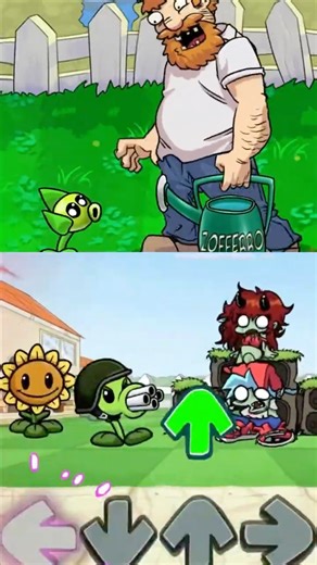 Peashooter Evolution |FNF Plants vs Zoombies Mobile Mod #fnf #zoombie #plants #shortsviral