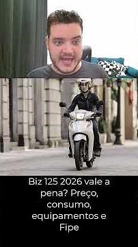Honda Biz 125 2026: prices, ES and EX versions, and values ​​according to the Fipe Table #honda #...