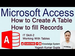 Microsoft Access Tutorial for beginners in Hindi || Microsoft Access Tips And Tricks || Part 1