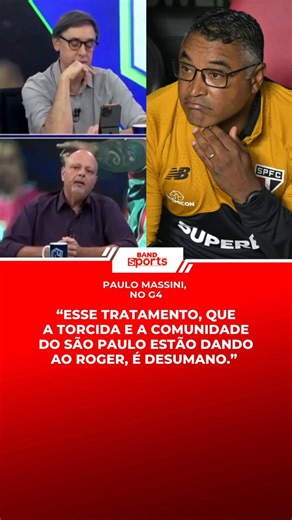 "ELE NÃO MERECE PASSAR PELO O QUE ESTÁ PASSANDO!" 😪 No #G4BandSports, Paulo Massini refletiu sobre a pressão que Roger Machado tem sofrido desde o primeiro dia no comando do São Paulo e mandou recado para o presidente Tricolor.Acompanhe o BandSports AO VIVO e receba as principais notícias do time do seu coração direto na tela do seu celular! Adquira já o seu chip do BandSports Celular: https://t.co/ZcLnco2ef6#SãoPauloFC #RogerMachado #SPFC #MercadoDaBola