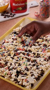 Pop it. Mix it. Snack it. 🍿 Our Cake Batter Popcorn Mix is about to be your new favorite movietime munchie. 🎥 Get the full recipe now ➡️ sunmaid.com/recipes/cake-batter-popcorn-mix/ | Sun-Maid