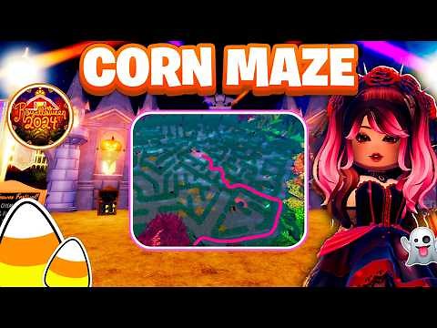 How To Complete The CORN MAZE In Royalloween! Royale High!