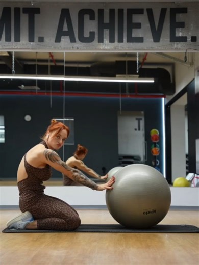 Home and Gym Workouts 💪 on Instagram: "You know this big inflatable ball you always see in gyms? The one people usually think is “just for pregnant women” 😄 Well…there’s a reason why pregnant women are often advised to do circular movements on it. It’s actually an amazing tool for hip mobility. Gentle, deep, and very effective ( your hips, pelvis, and lower back all work exactly the way they should ) In this video, I’m showing a set of full-body mobility exercises using this ball. It’s just on