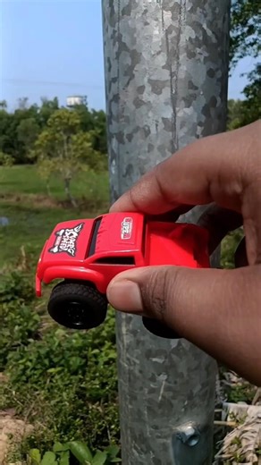 🚗tiny RC remote control wala whla red car ka rasing test upor kasa jaah#shorts #rccars