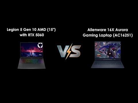Legion 5 Gen 10 AMD vs. Alienware 16X Aurora: The RTX 5060 Gaming Showdown!