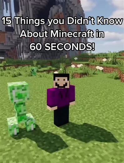 15 Things you Didn’t Know About Minecraft in 60s #minecraft #minecraftfacts #fyp #minecraftseeds #minecrafter #games #minecraftbuilds #videogames