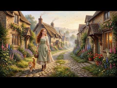 A Gentle Morning in a Victorian Village Garden | Relaxing Classical Music 4K
