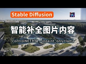 AI智能补全图片内容：controlNET升级，inpaint_only+lama来啦！Stablediffusion工作流又添新功能