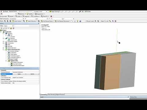 Cable Tension only member Modelling using ACT in ANSYS