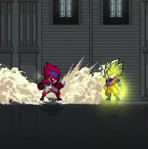 Warriors of the universe - (DBZ) Hatchiyack vs Goku