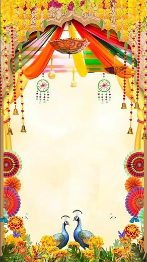 Blank Full Screen Wedding Invitation Template | Wedding WhatsApp Invitation | Customized Invitation