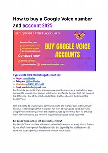 How to buy a Google Voice number and account 2025 - SlideServe