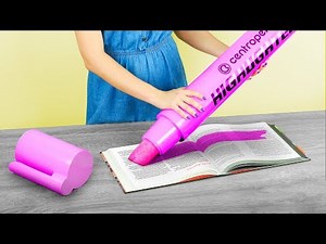 DIY Giant vs Tiny School Supplies / Funny School Pranks!