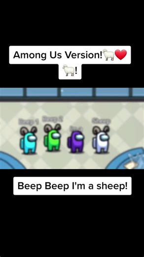 Among Us Sheep Meme Version