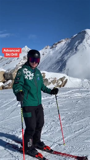 Advanced ski exercise drill with Marcus from alpine ski school. (One i need to work on)#skiing #skiteacher #carving #skitok | Jasonleftwrightleft