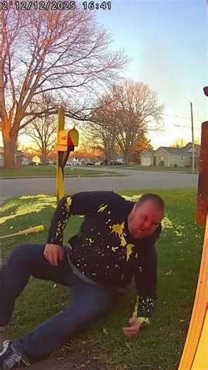 My Mailbox Has a Defense System 😂📬 #doorbellfails