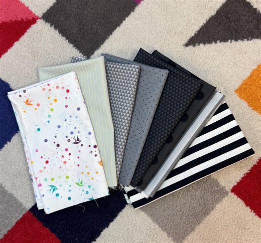 Fat Quarter Bundle - Tula Pink True Colors Basics Grey/black - Free Spirit Fabrics - Etsy