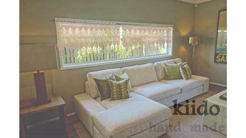 kiido Boho Valance Macrame Curtains for Windows Macrame Valance for Bedroom Livingroom Boho Decor Wall Hanging-51 W x 22" L