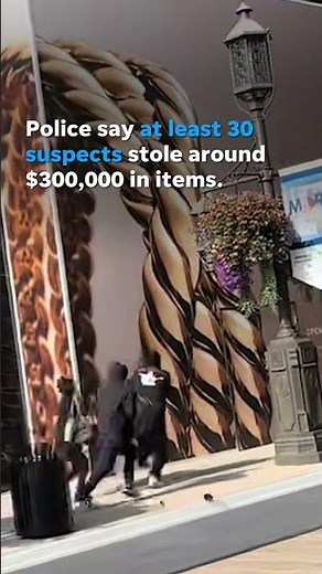 'Flash mob' burglars loot $300,000 in items from high-end retail store. #Shorts