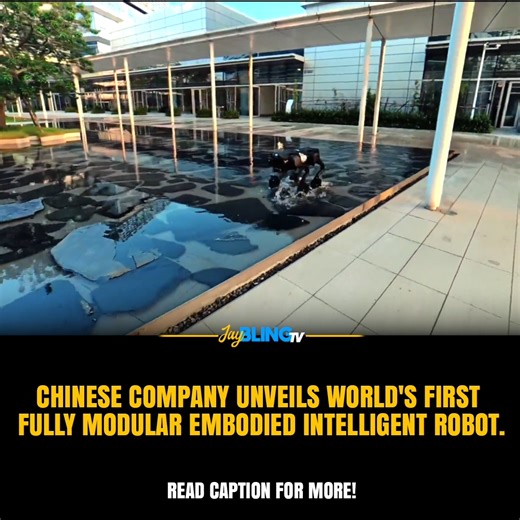 49K views · 932 reactions | China just showed off a robot that can swap its own body parts. 烙 They call it a “fully modular embodied intelligent robot,” which basically means it can switch from legs to wheels or tools depending on what it’s doing. It’s built to learn and move like a human, not just follow commands. Pretty wild when you think about it a robot that can rebuild itself for any job. | Jay Bling | Facebook