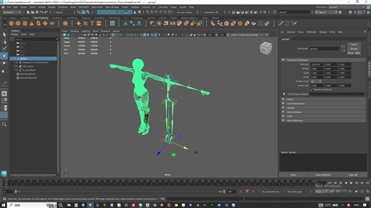 Maya利用继承变换（Inherits Transform）解决常见双倍移动（Double Transform）问题