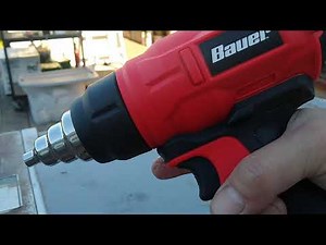 Bauer Cordless Heat Gun Demo (Harbor Freight)