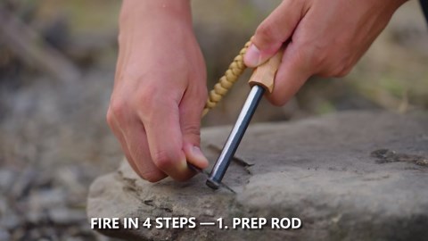 Ferro Rod Fire Starter, Survival Flint and Steel Fire Starter Kit for Hiking, Bushcraft,Camping Essentials Gear, Emergency Supplies - Ideal Gift for Explorers