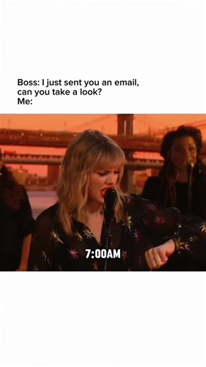 Office Gifts and Work Memes on Instagram: "Proceeding to ignore that message and let 10am-me handle the reply. ☕️ #workbestie #officelife #workmemes #corporatehumor #taylorswiftmeme Relatable office meme about early-morning boss messages and 9–5 boundaries—funny work video using a Taylor Swift meme, 7am Slack/Teams pings, pre-coffee replies, WFH vibes, and everyday corporate life."