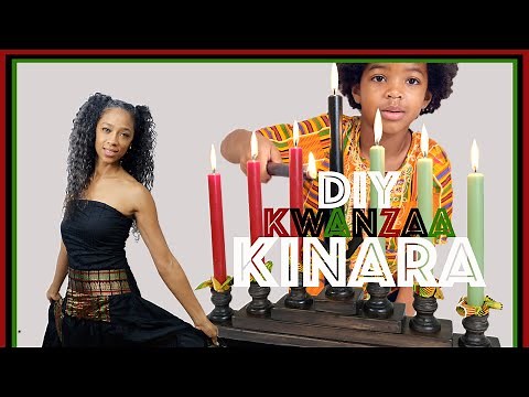 DIY Kinara| KWANZAA CRAFT| Kwanzaa Symbols