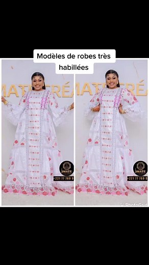 Modèles de robes en bazin et dentelle pour femme africaine