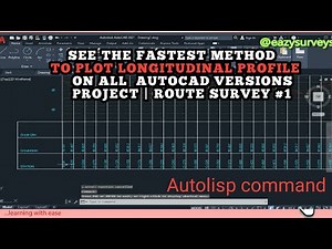 How to Create LONGITUDINAL PROFILE in AutoCAD || Route Survey Road profile for beginners