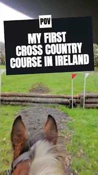 These jumps don’t fall… my first XC course 🇮🇪 #horse #equestrianjourney #equestrian #pov