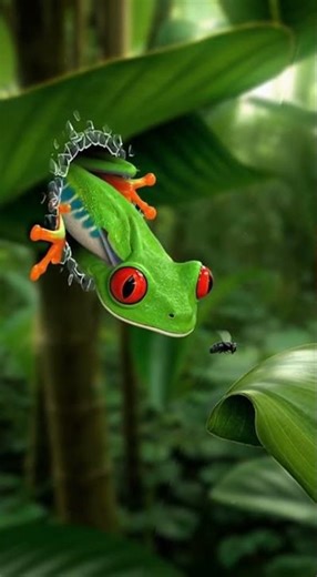 Dimension Break! Mr. Ribbit Jumps Out of Another World 🐸⚡ #animals #shorts #FunnyAnimals #pet #sora2