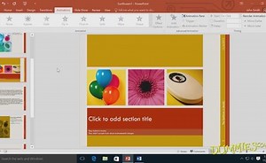 Adding Animations to Slides in a PowerPoint 2016 Presentation