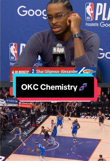 SGA sounds off on @OKC Thunder team chemistry 🎤 #NBA #basketball #NBAPlayoffs #ShaiGilgeousAlexander #OKC