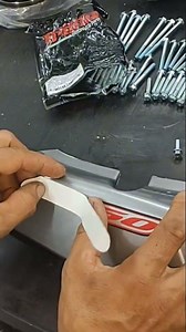 How to apply stickers to motorcycle fairings.