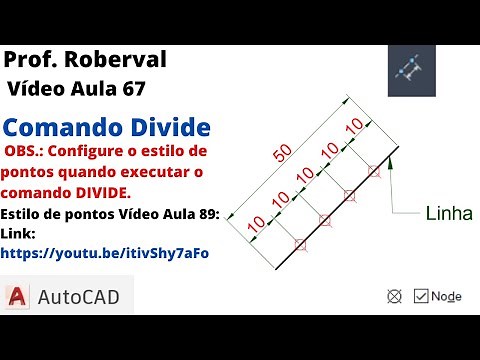 Aula 67 - Comando Divide no AutoCAD.