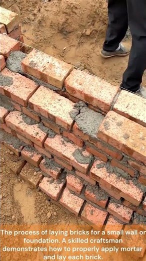 The Process of Laying a Brick Wall