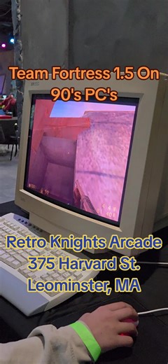 Our vintage LAN setup is now running with 4 PCs running all original equipment. Check out classic Team Fortress and others at Retro Knights Arcade. 375 Harvard St. Leominster, MA 01453 #arcade #vintage #Massachusetts #newengland #teamfortress