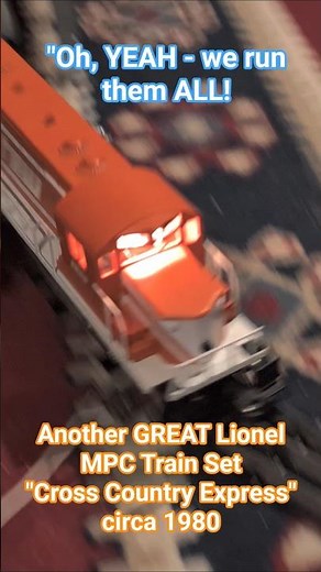 Great LIONEL TRAIN SET Cross Country MPC ANTIQUE TRAIN running again TP&W gorgeous model #toytrain