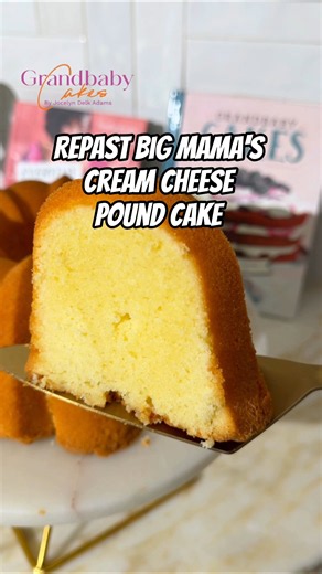 Big Mama's Cream Cheese Pound Cake is the perfect repast cake.