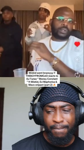 1K reactions · 31 comments | Wizkid went brazzyyy !! THEBOYFROMOJO reacts to DJ Tunez “ Money Constant “ ft Wizkid, DJ Maphorisa & Mavo snippet (part 2)  | Theboyfromojo | Facebook