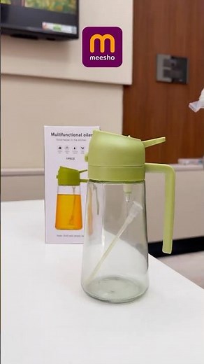 How To Control Oil Usage While Cooking — 2-in-1 Oil Bottle 🫢